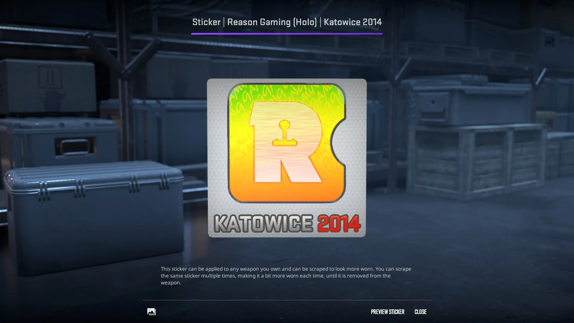 Sticker | Reason Gaming (Holo) | Katowice 2014